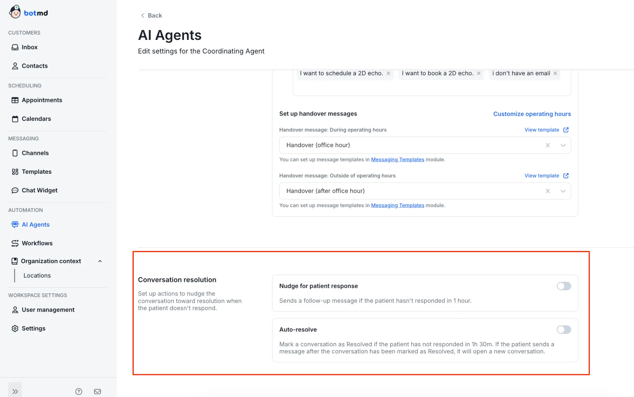 New Feature: Auto Nudge & Auto Resolve
